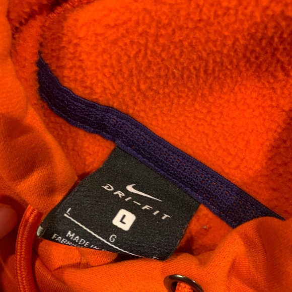 NWT’s Nike Dri Fit Clemson hoodie Men’s size L - Picture 3 of 3